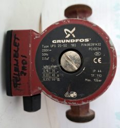 Grundfos UPS 25-50 180 fűtési keringető szivattyú Grundfos UPS 25-50 180 fűtési keringető szivattyú